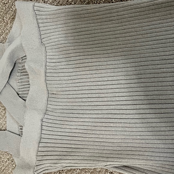 Forever 21 Midi Ribbed Knit Sweater Dress with cross straps - Picture 7 of 8